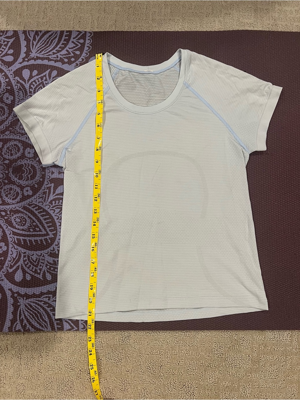 lululemon swiftly Pale Blue Short-Sleeve Active Tee